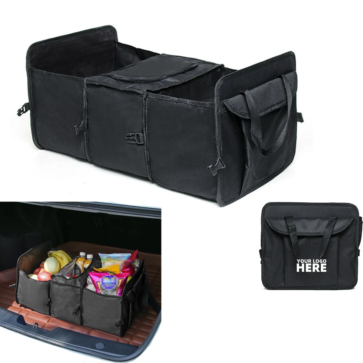 Foldable Car Trunk Insulated Grocery Bag 1