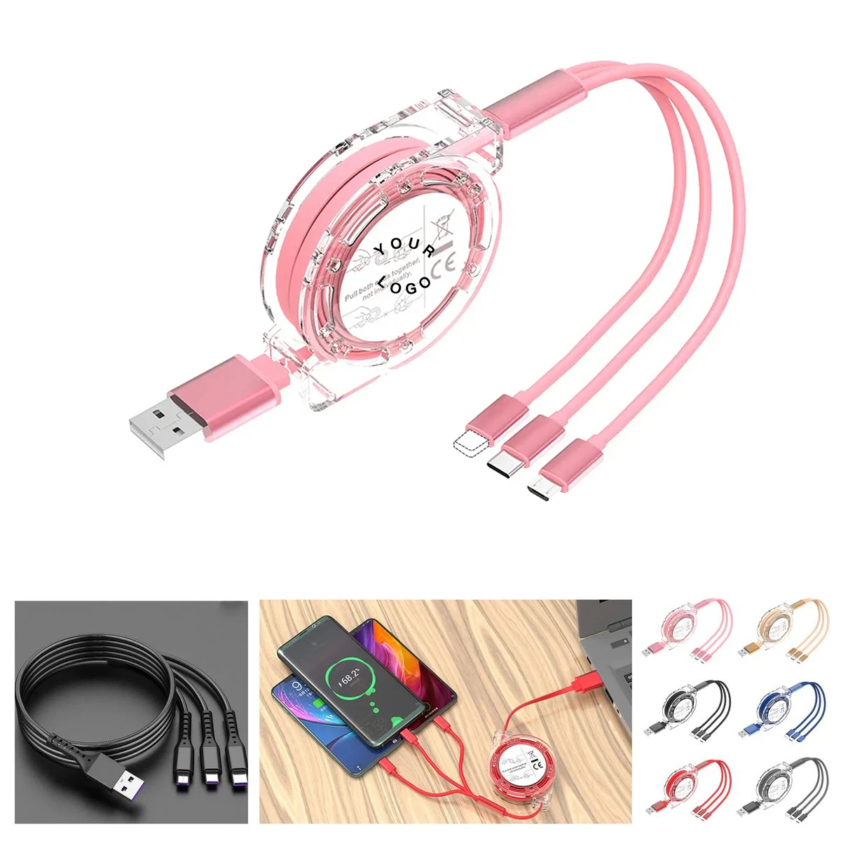 Portable 40 Inch 3 in 1 Charging Cable 1