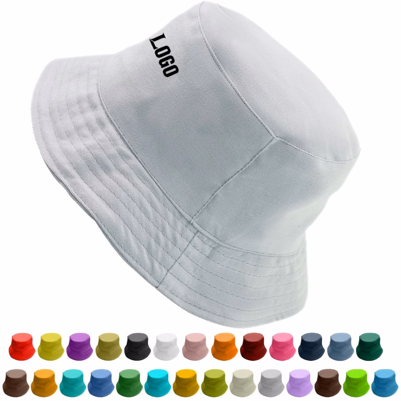 Portable Classic Cotton Bucket Hat For Sun Protection And Outdoor Use