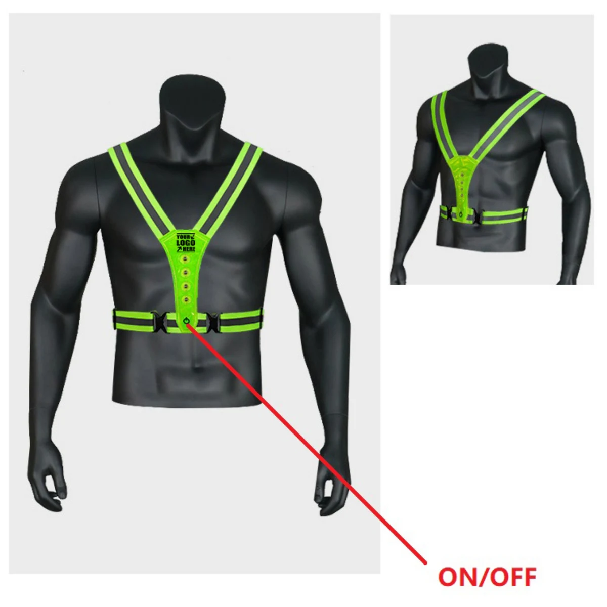 LED Reflective Safety Vest for Nighttime 1