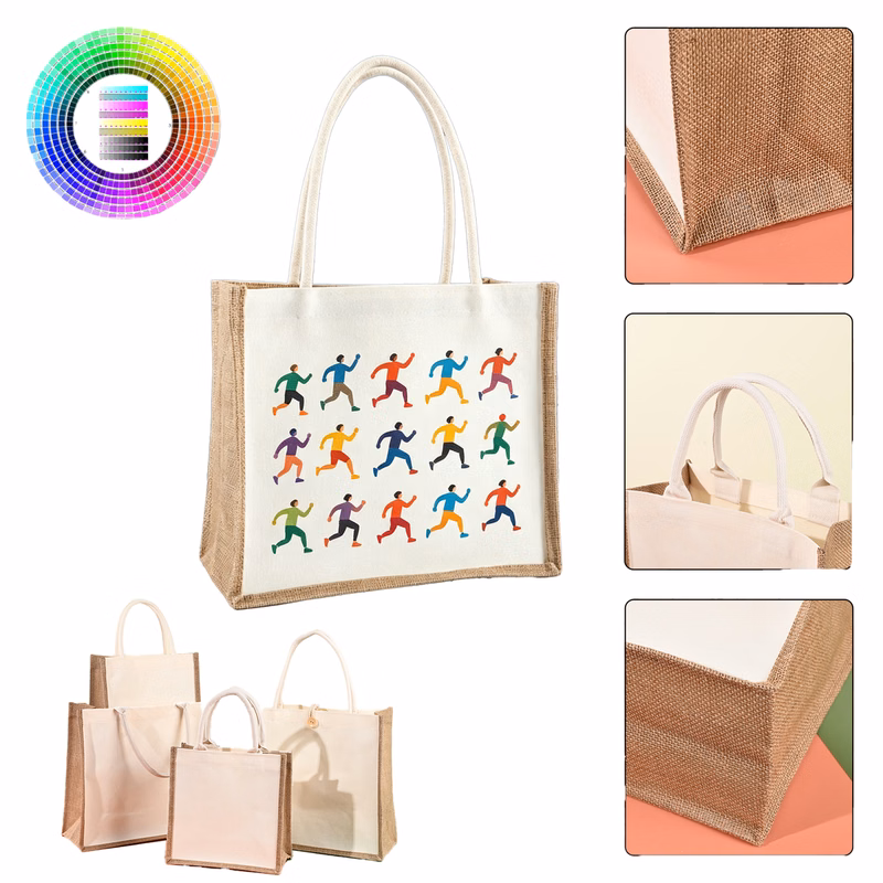 Custom Jute Canvas Tote