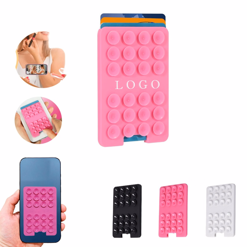 Suction Cup Card Holder For Phone Phone Sticky Wallet