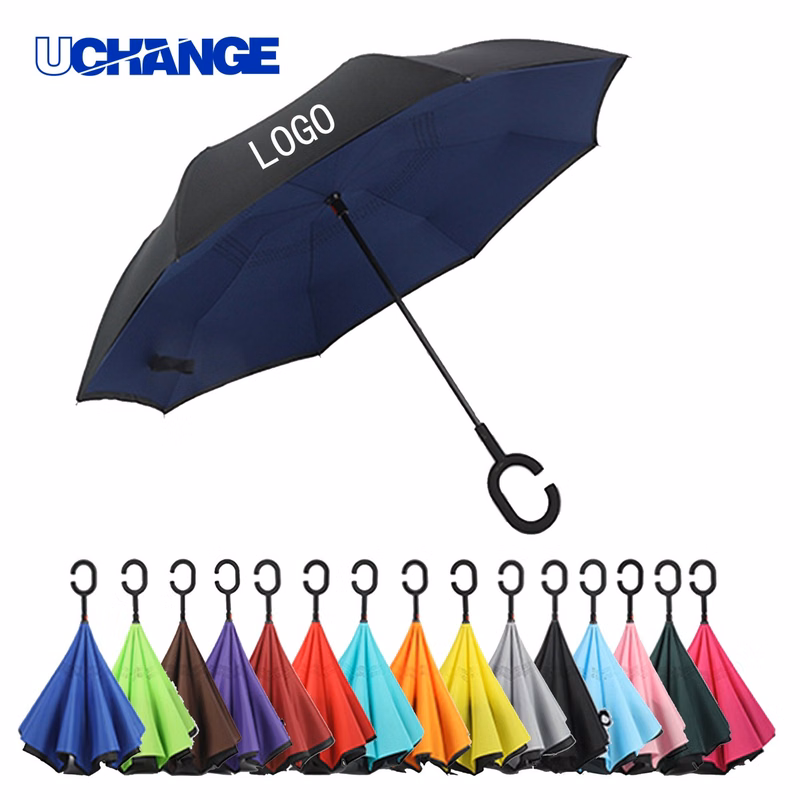 Double Decker Standing Car Reverse Umbrella