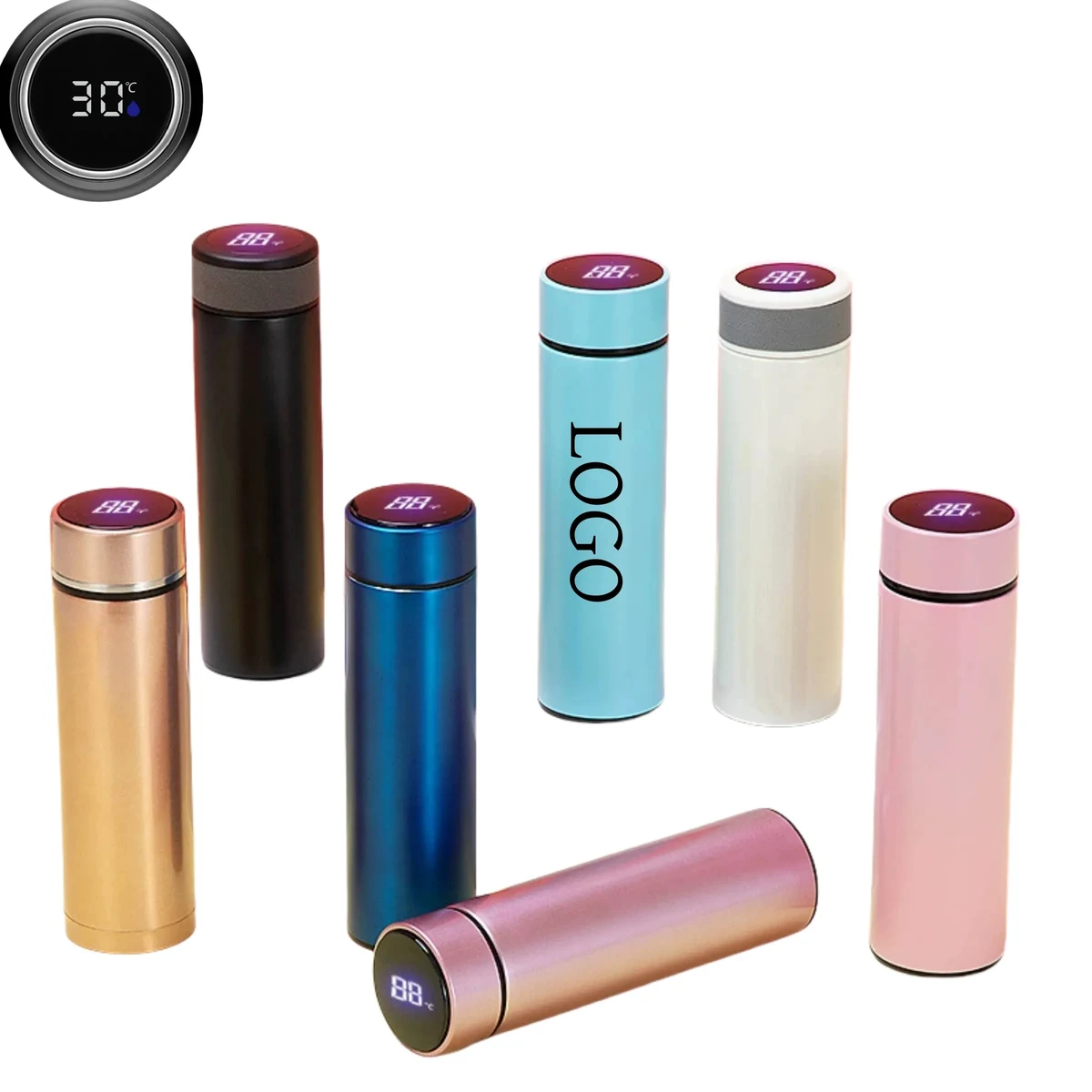 16 OZ Stainless Steel Smart Thermos Cup with LED Temperature 1
