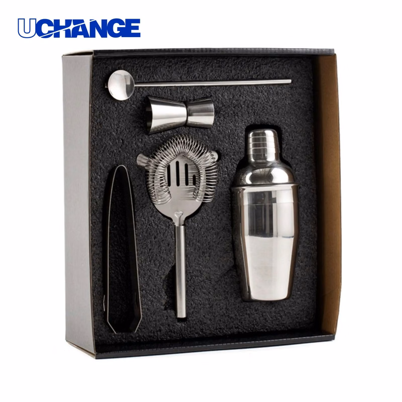 Stainless Steel Cocktail Shaker Set for Bar