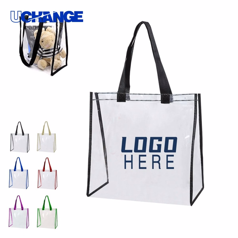 Clear PVC Shopping Tote Bag