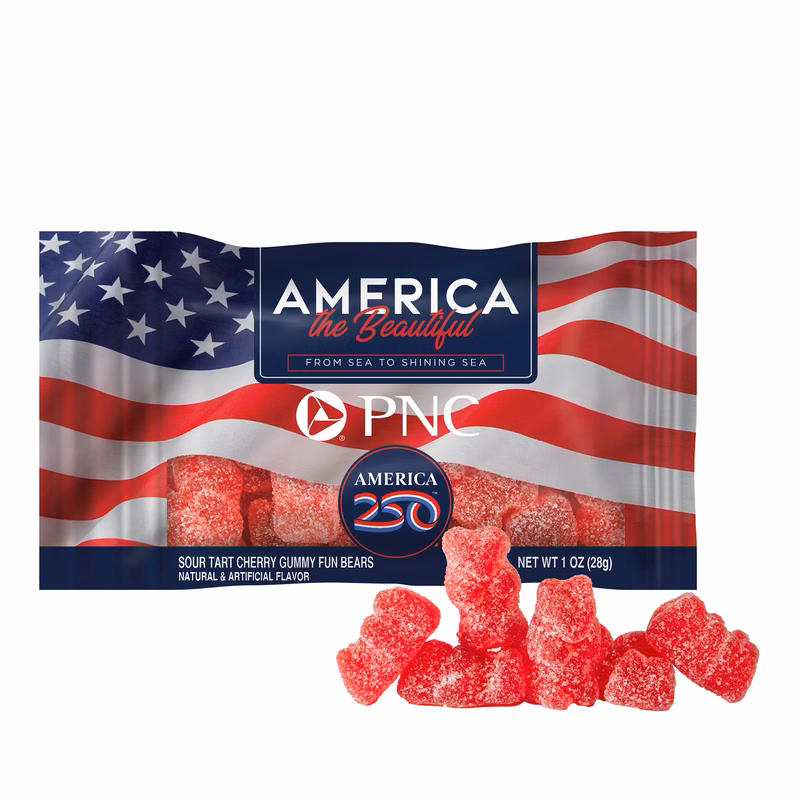 America 250- 1oz. Digibag™ with Cherry Gummy Bears