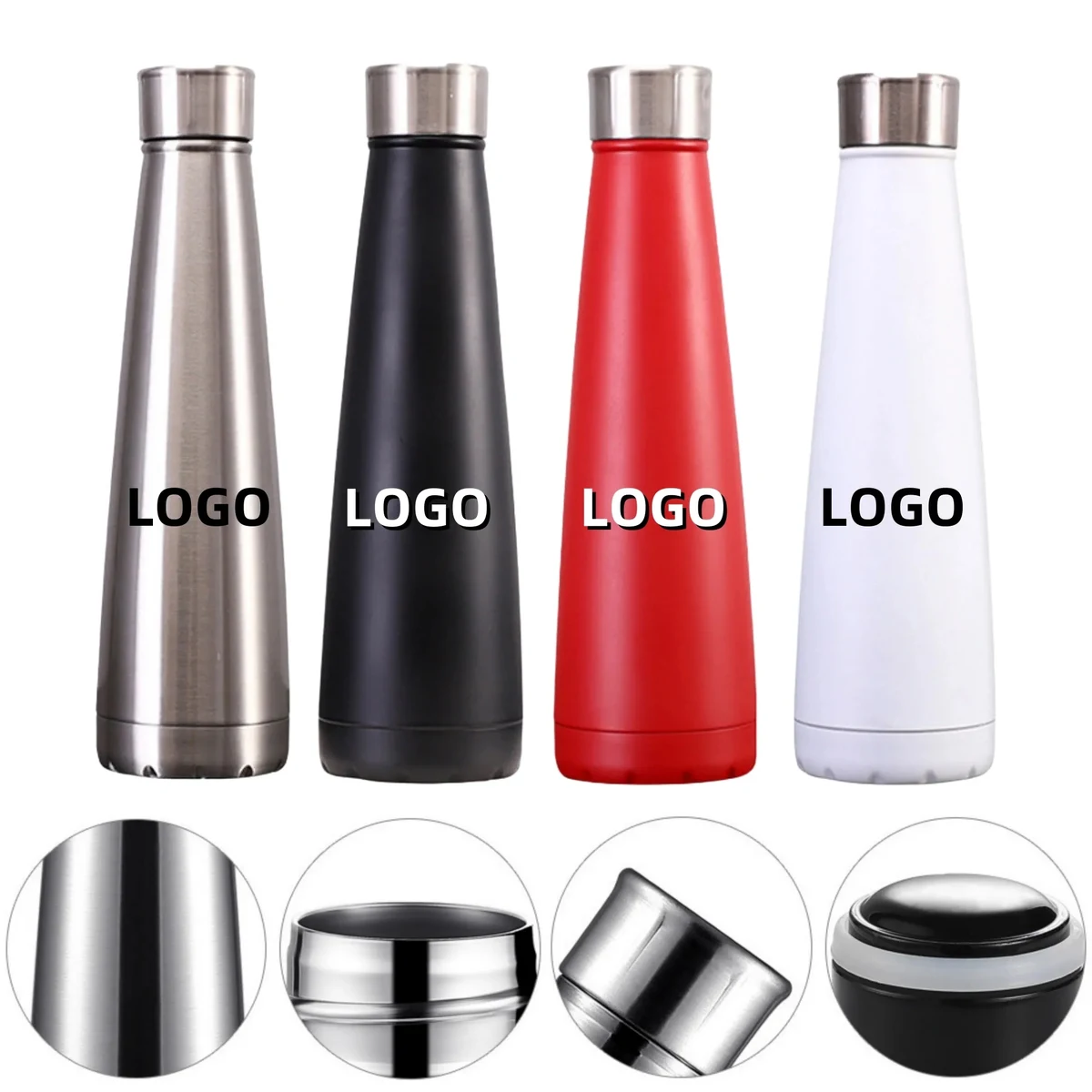 15oz 304 Conical Stainless Steel Thermos Cup 1