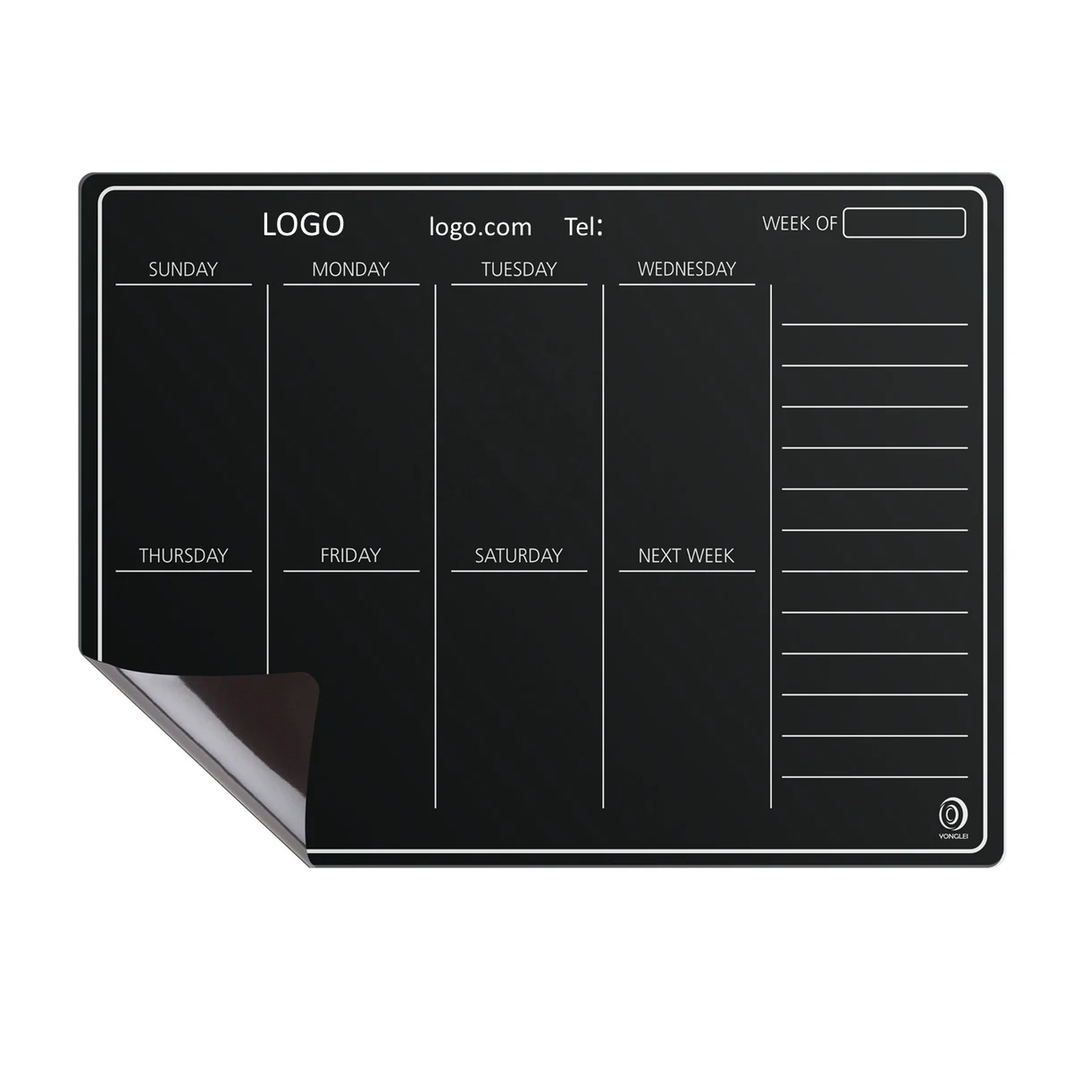 Magnetic Refrigerator Weekly Planner Chalk Board 1