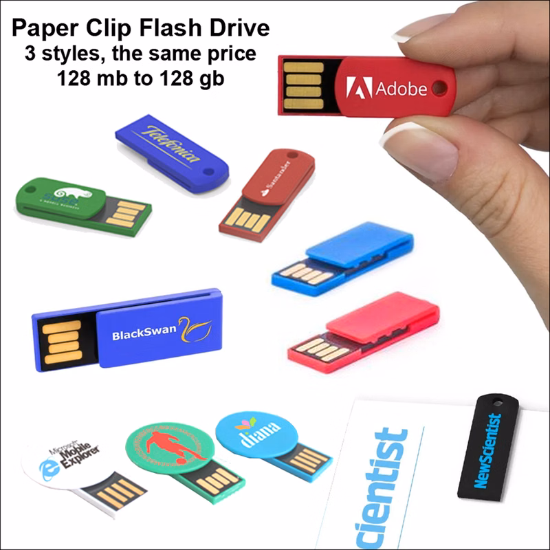 Paper Clip Flash Drive / USB - 1 GB