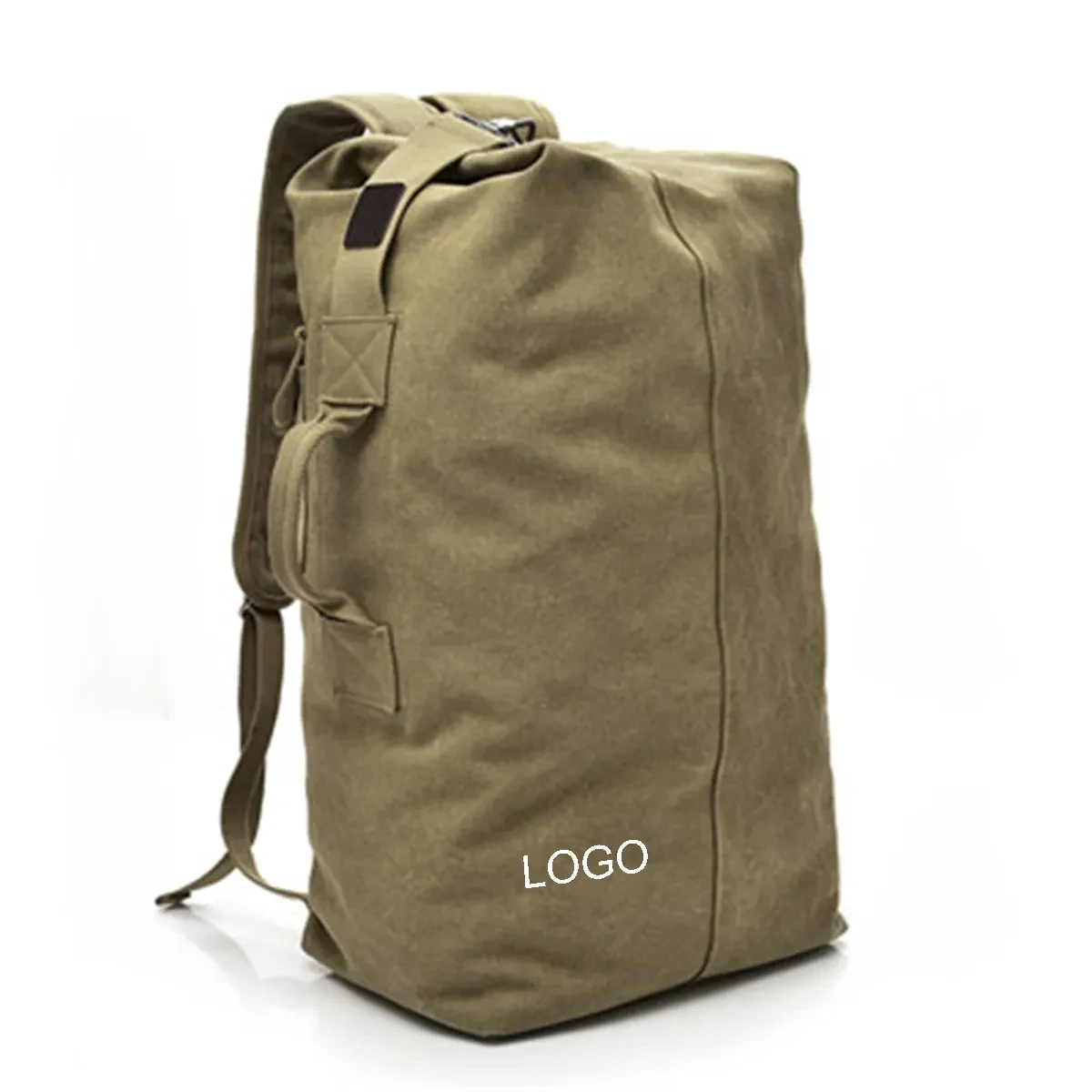 Canvas Backpack Vintage Travel Duffle Bag 1