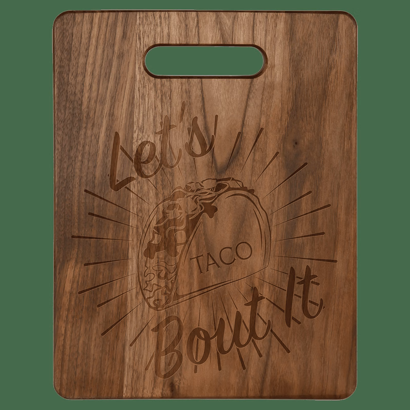 11 1/2" x 8 3/4" Dark Brown Walnut Cutting Board