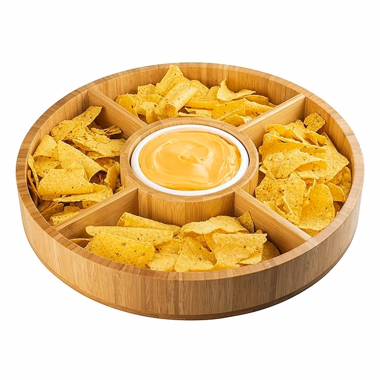 Wooden Chip & Dip Platter
