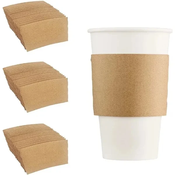 Kraft Paper Coffee Cup Clutch Sleeve 1