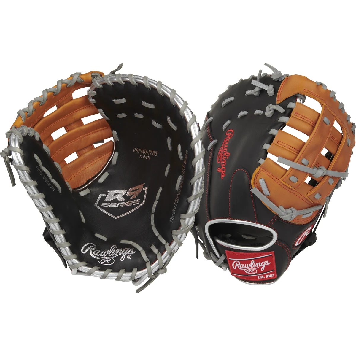 Rawlings R9 12 in Baseball Glove, Outfield 1