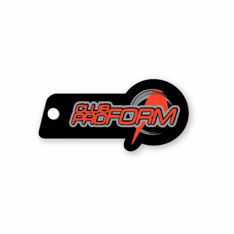 Custom PVC Key Tag / thermal lamination (4.1 to 5 sq/in) Full Colour