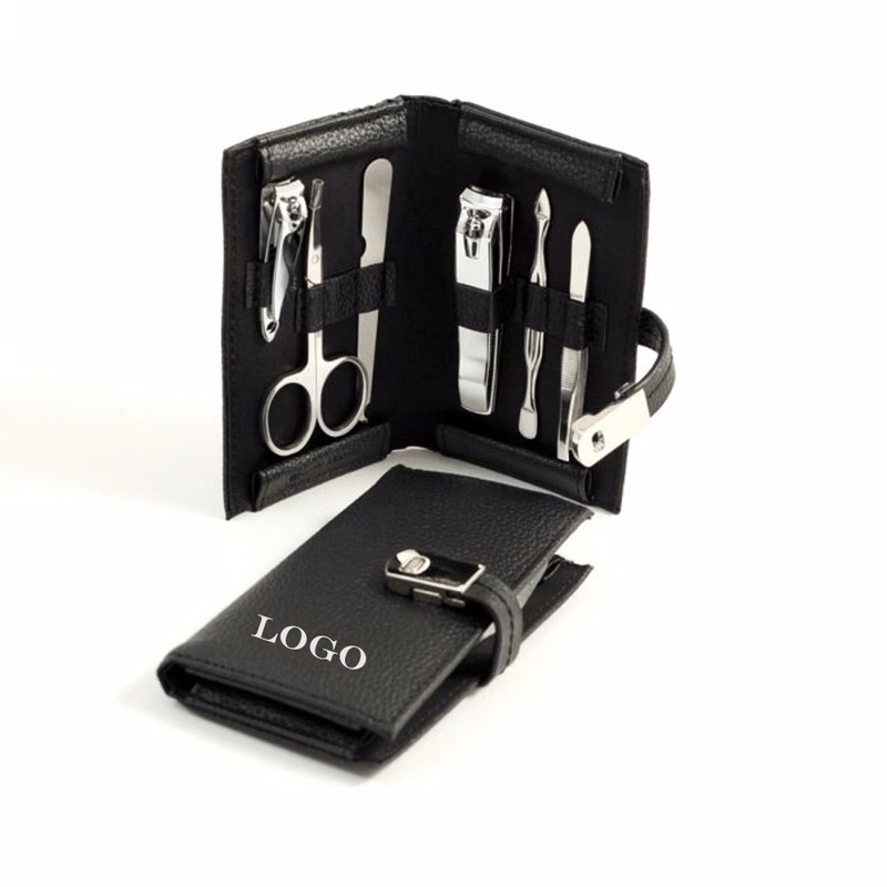 Supreme 6 Piece Genuine Leather Manicure Set