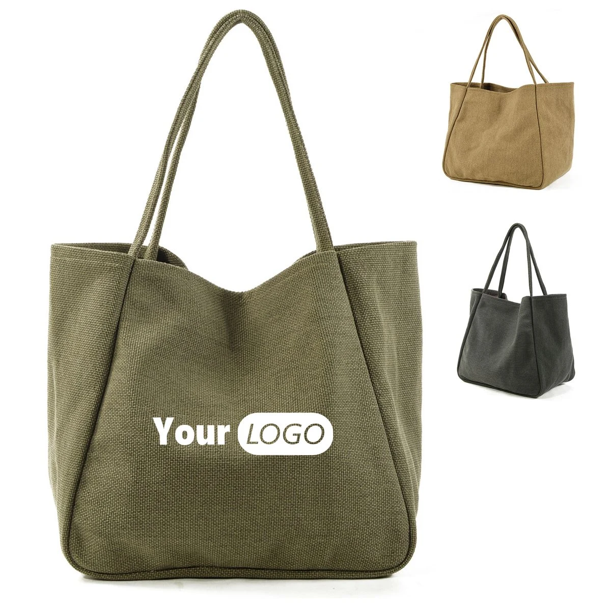 Jute Foldable Tote Bag for women, custom tote bag with logo imprint 1