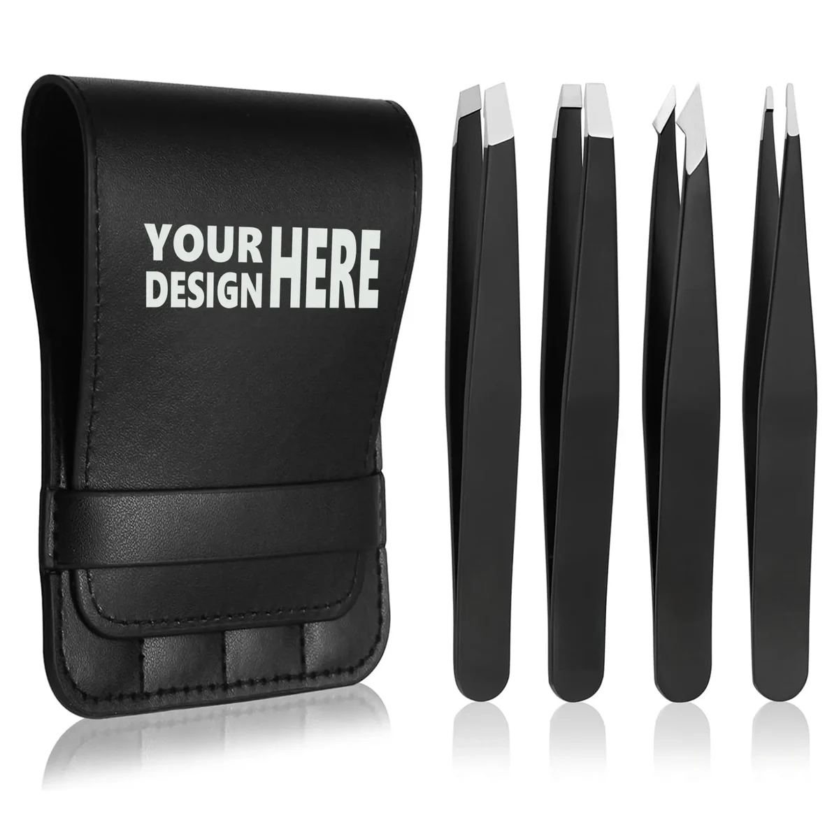 Stainless Steel Beauty Tweezers Set 1