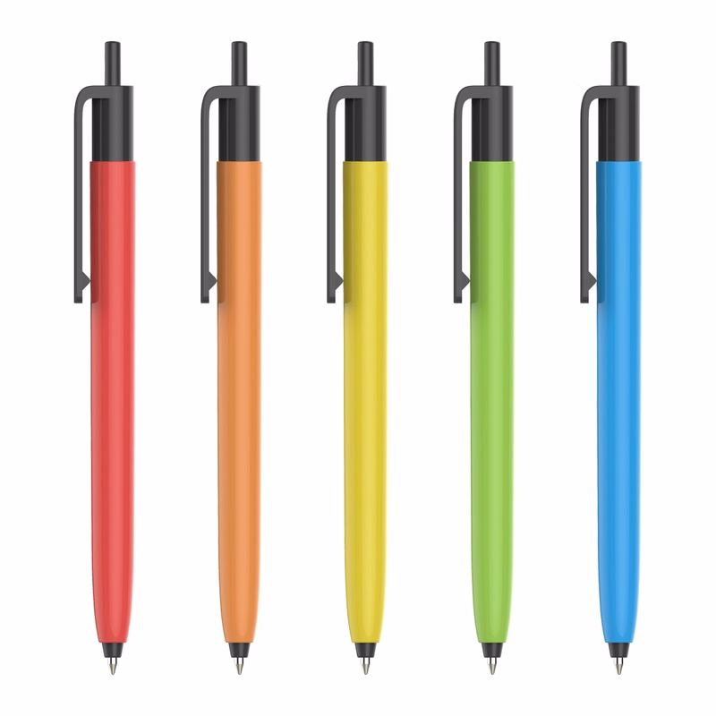 Full Color Black Plastic Pens