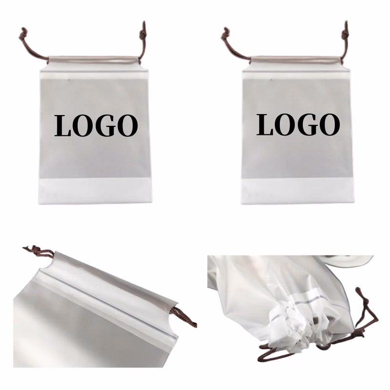 Transparent Drawstring Bags for Towel/Socks/Scarf