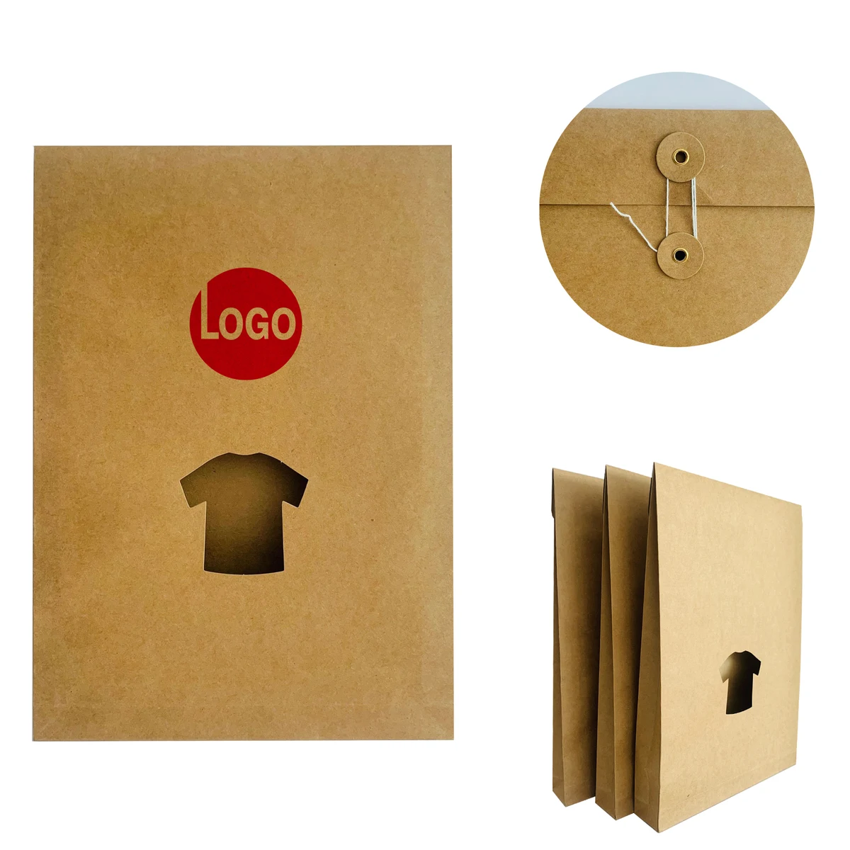 Kraft Paper Garment Packaging Bag 1