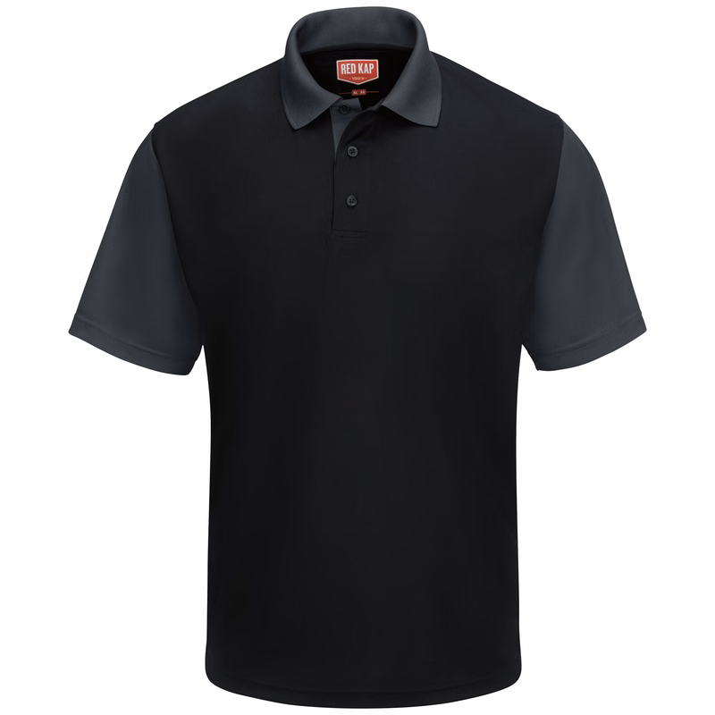 Red Kap® Men's Short Sleeve Performance Knit® Color-Block Polo