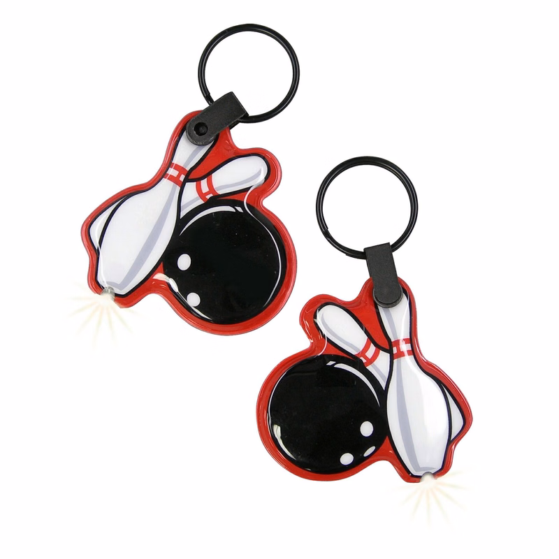 ShapeLights™ Color-A-Shape Key Ring Flashlight (Bowling)