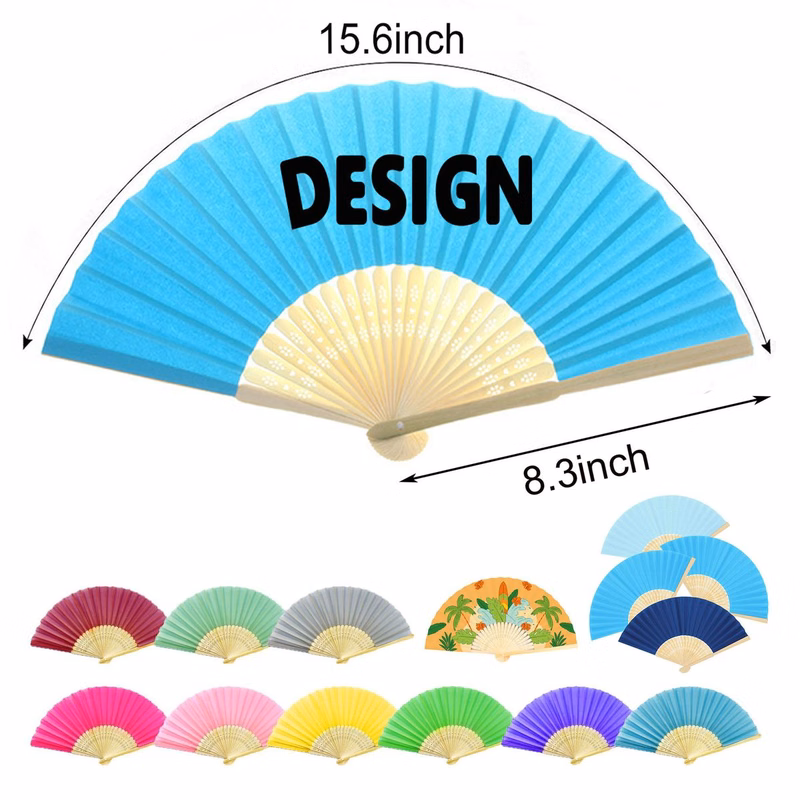 Foldable Cloth Covered Hand Fan
