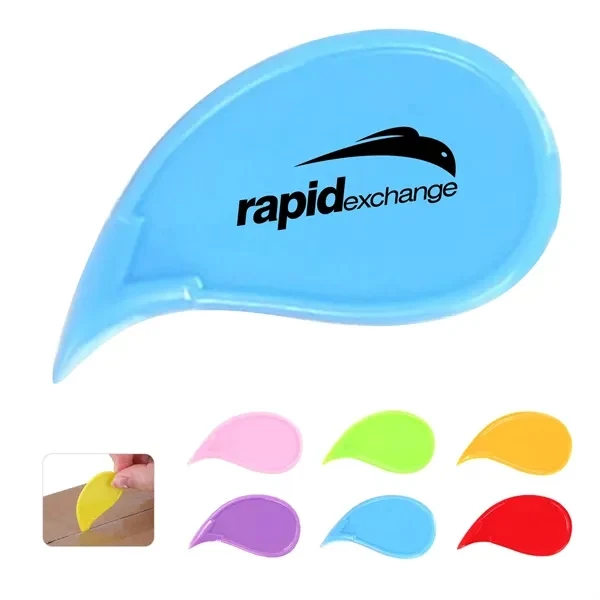 Custom 2.28" Plastic Mini Letter Opener — Full-Color Office Mail Tool with Keychain Hole 1