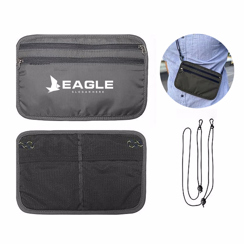 RFID Blocking Anti-Theft Oxford Cloth Neck Pouch