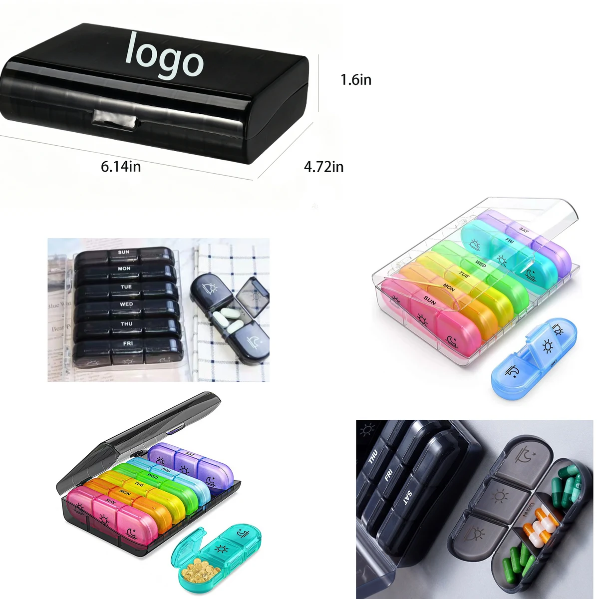 Portable Weekly Pill Box 1