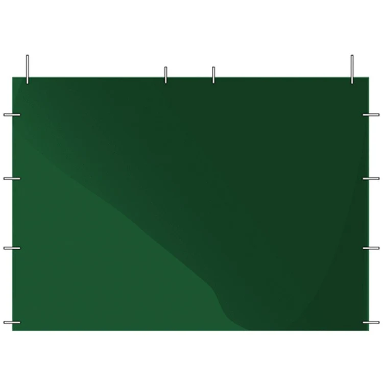 10 foot plain green side panel 1