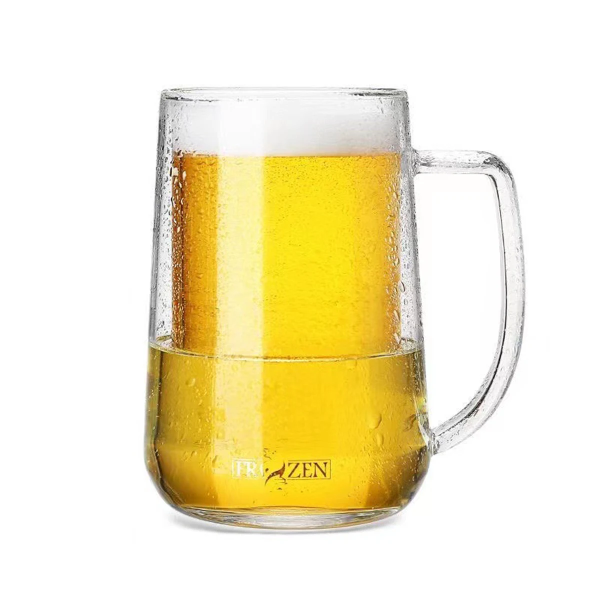 16-ounce Glass Beer Mugs 1