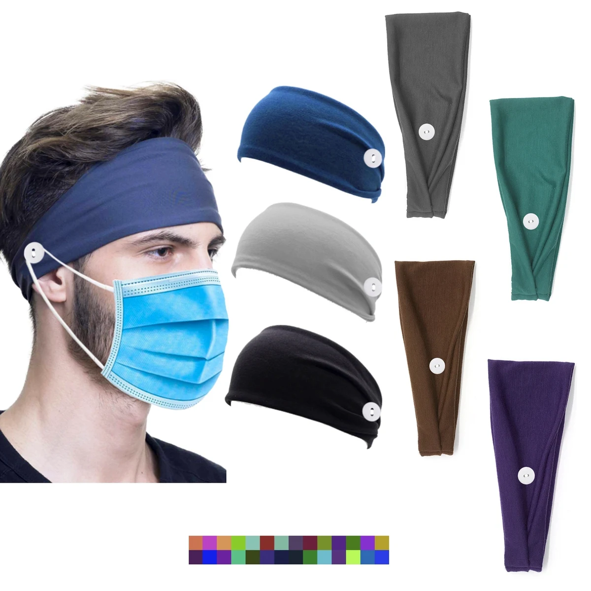 Fastened Headband For Masks 1
