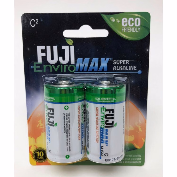 Fuji Enviromax Super Alkaline C Batteries - 2 Pack