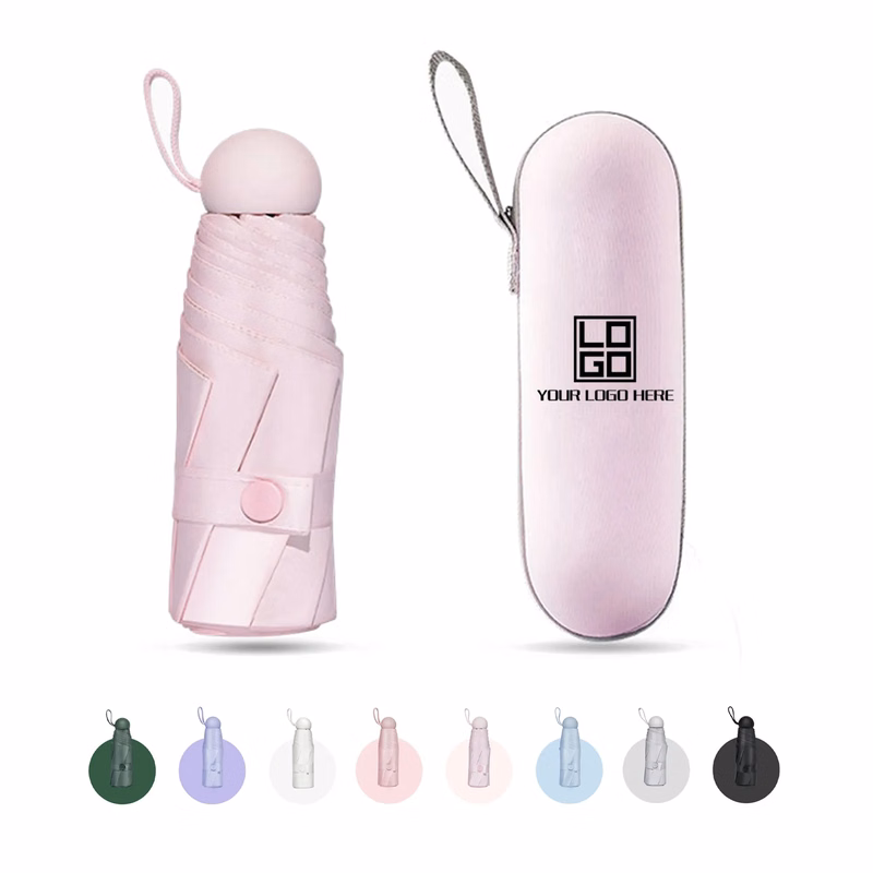 Folding Umbrella With Pocket Capsule MOQ10pcs
