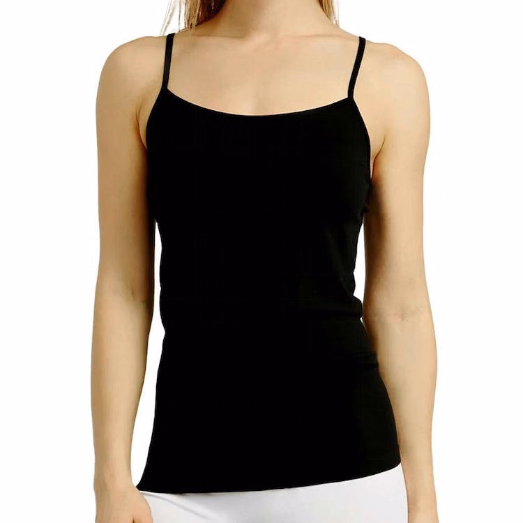 Women's Camisoles - Black Poly One Size Fits Most