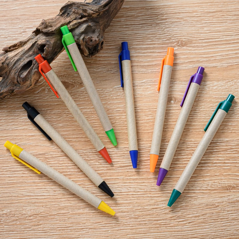 Degradable Paper Tube Press Ballpoint Pen