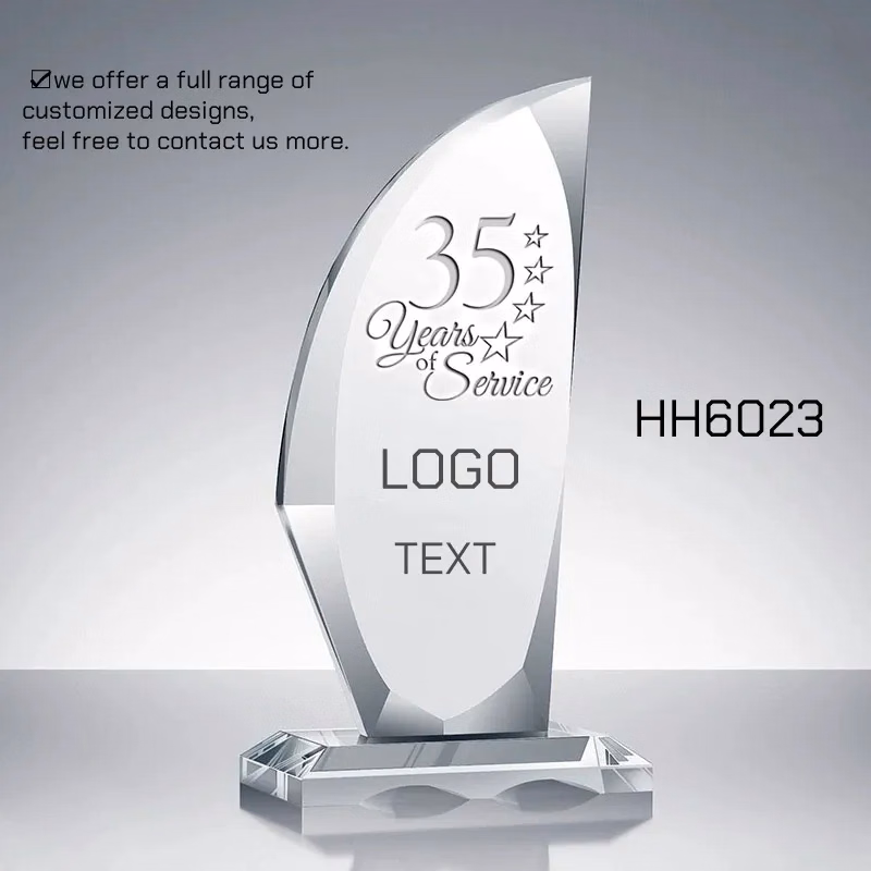 Sailing Crystal Trophy Award Wholesale