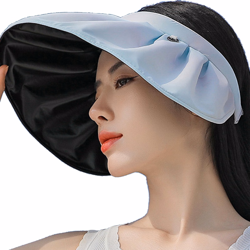 Gradient shade hat with a large brim gradient color