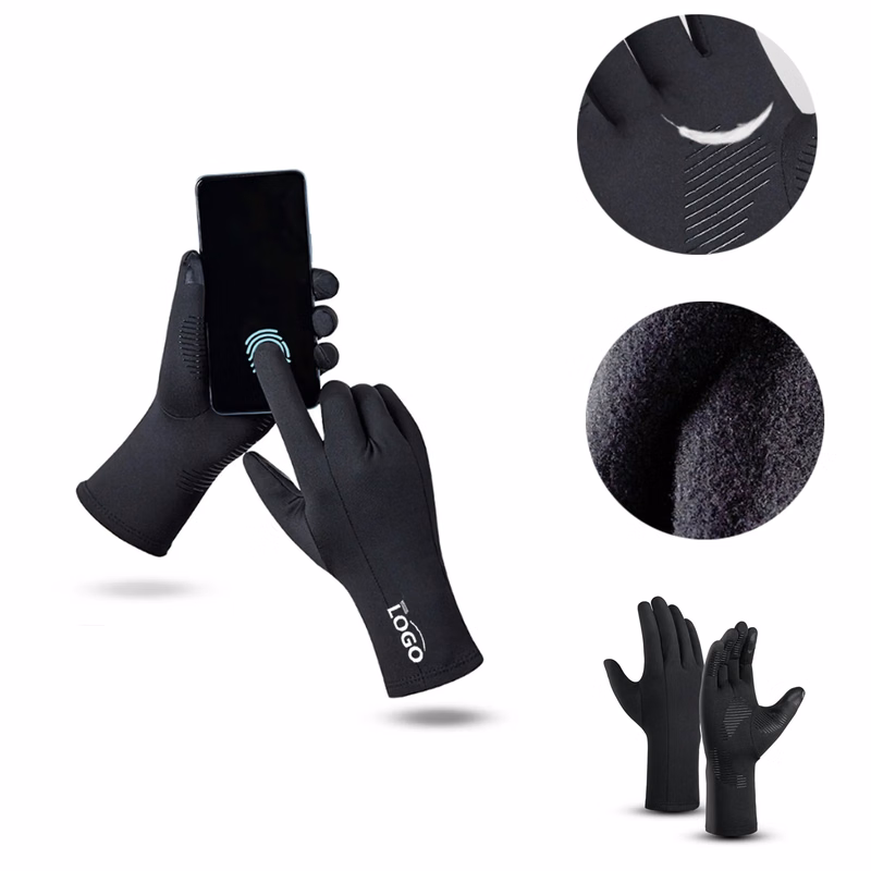 MOQ50 Winter Ski Liner Gloves Warm Touchscreen