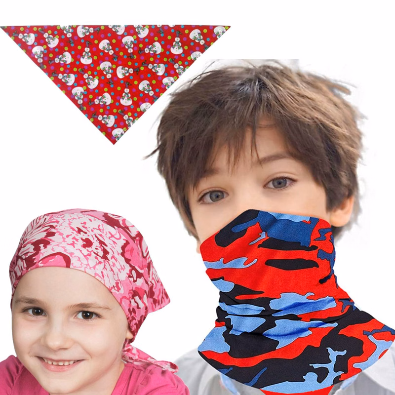 Kids Triangle Bandana Sublimated Safety Face Bandannas