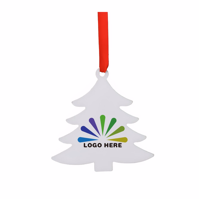 MOQ50 Custom Aluminum Hanging Ornament for Christmas Tree
