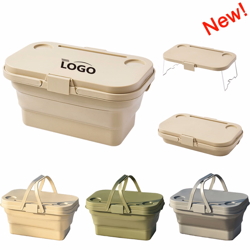18L Collapsible Outdoor Camping Portable Picnic Basket