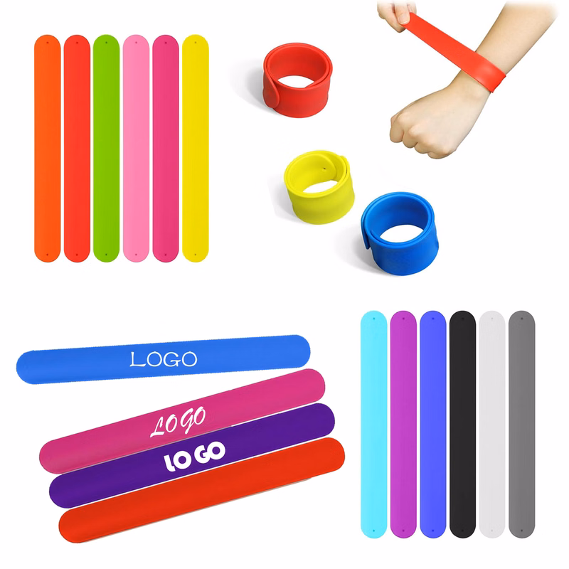 Color Customized Silicone Slap Bracelet