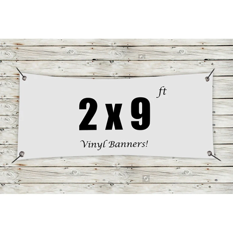 Custom 2' x 9' Vinyl Banners 1