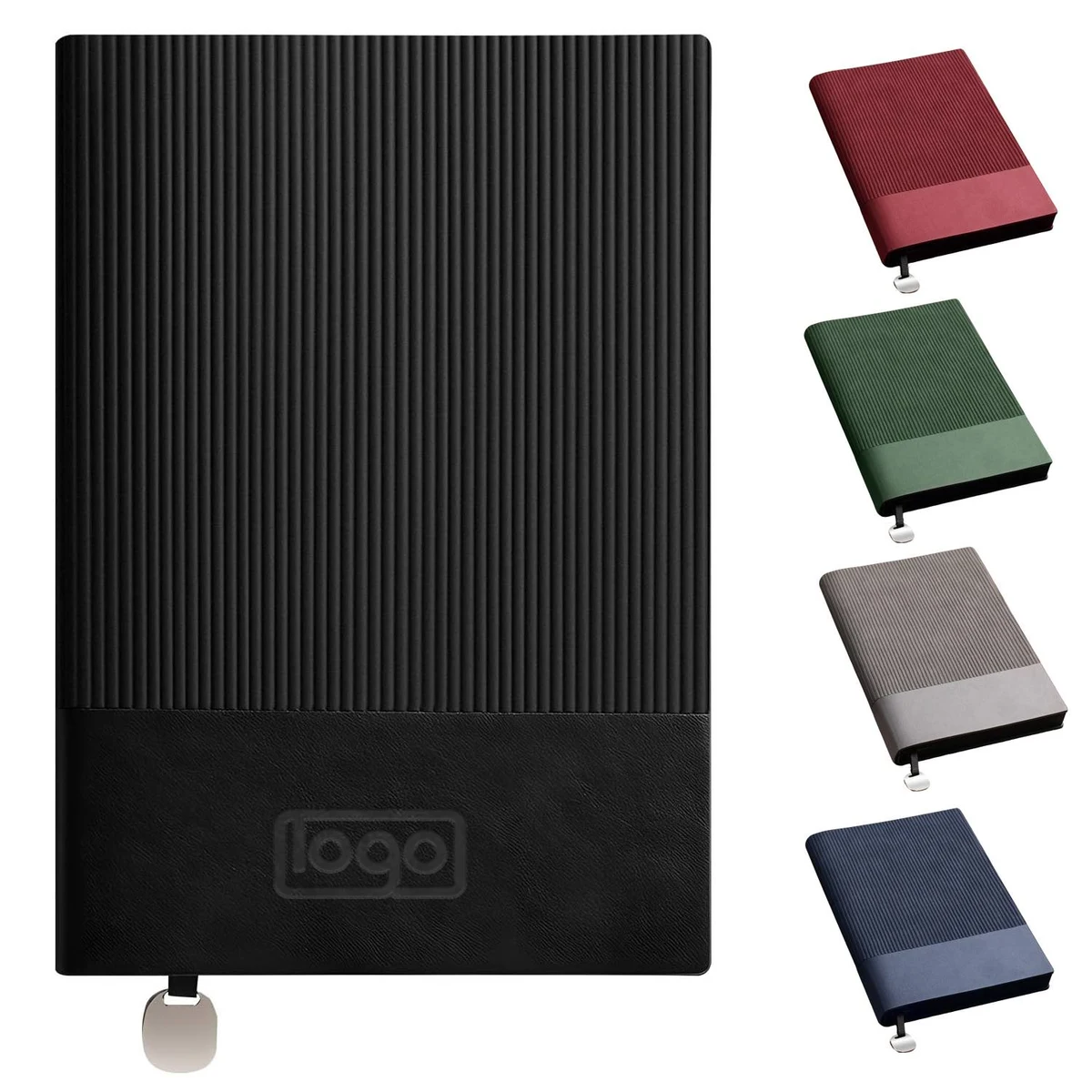 A5 Patchwork PU Leather Business Notebook 1