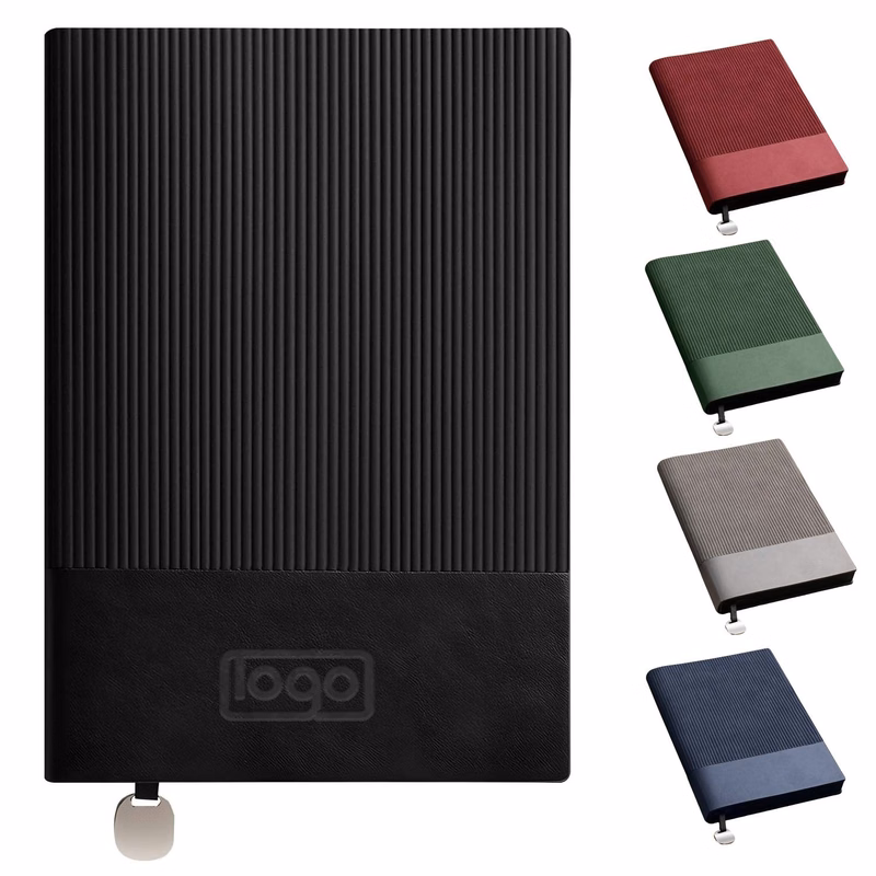A5 Patchwork PU Leather Business Notebook
