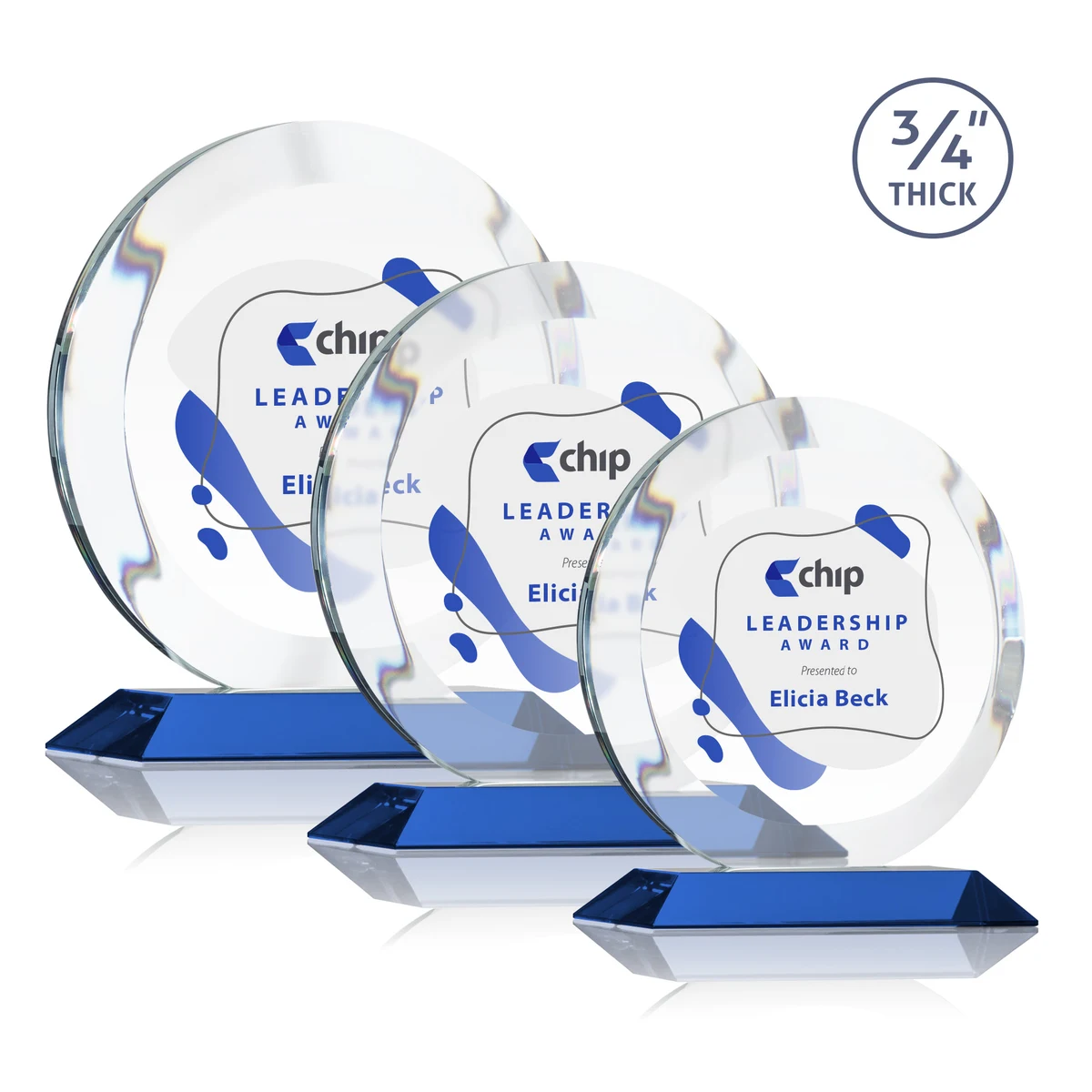Gibralter VividPrint™ Award - Blue 1